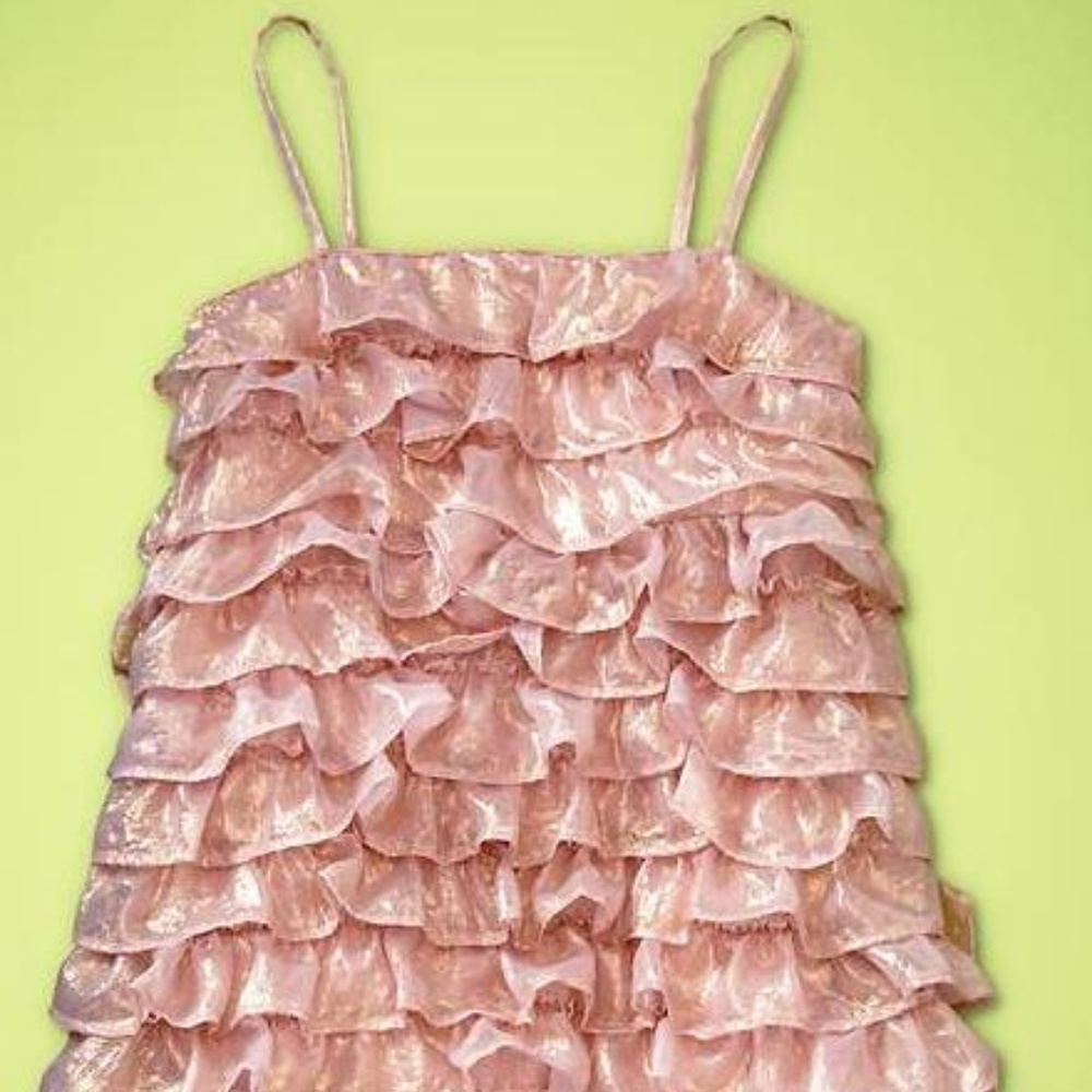 Baby Gap Garden Party Metallic Ruffle Chiffon NWT - Picture 4 of 4